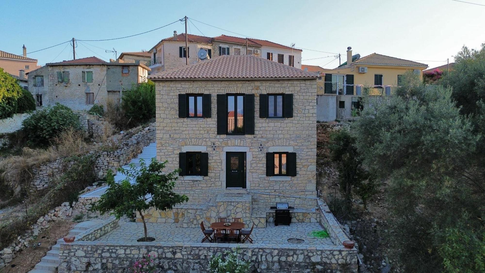 Villa Chrysavgi Stone House Katomerion Esterno foto